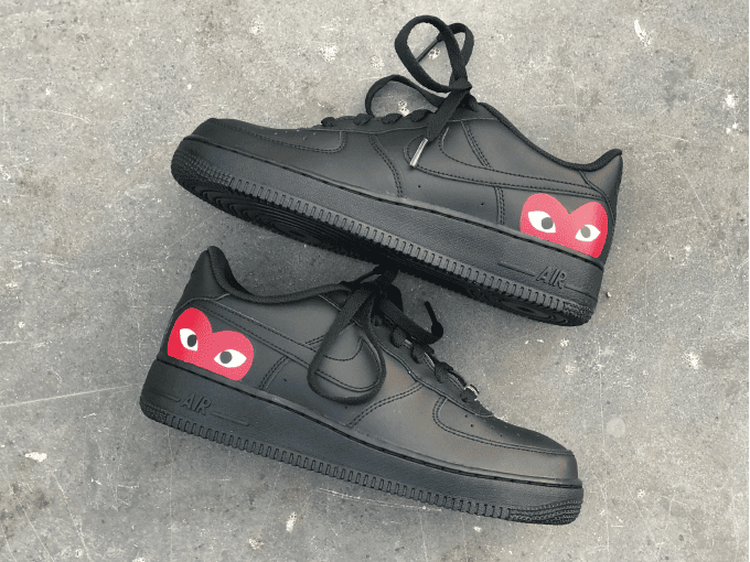 creased black air force
