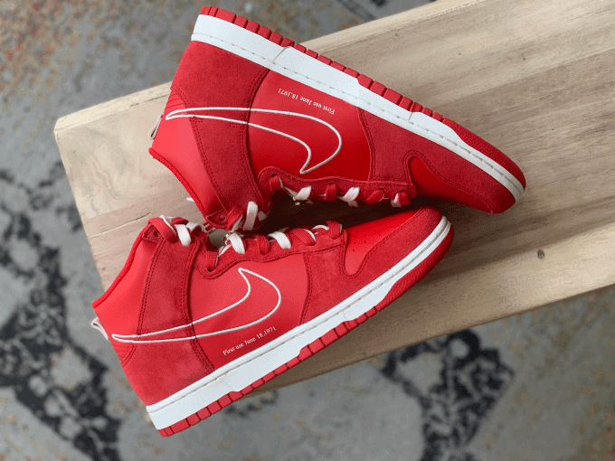 first use dunk high red